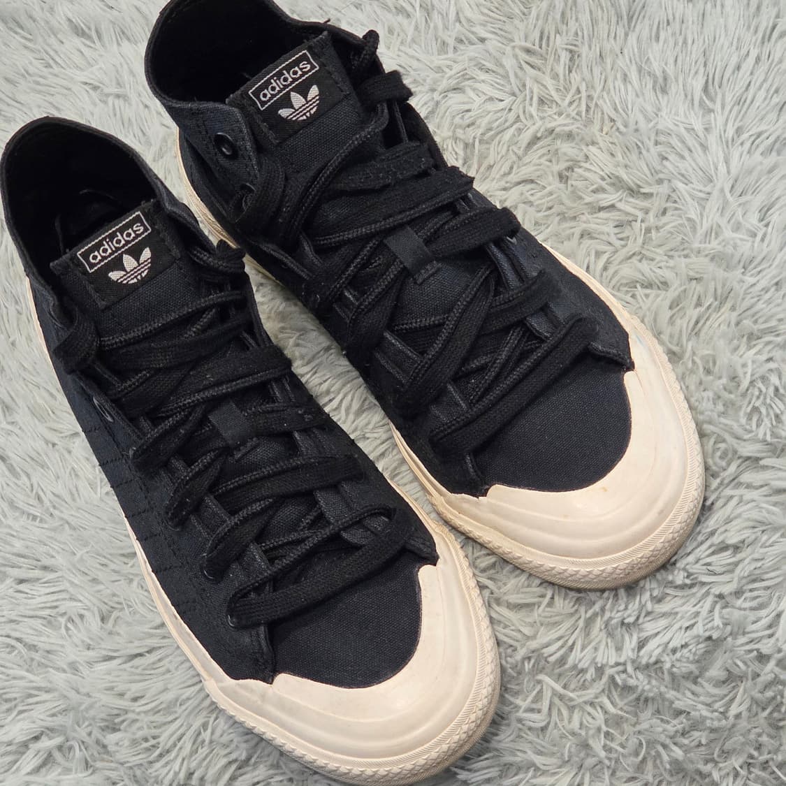 2a-12:아디다스 오리지널스 니짜 더블레이어 하이 블랙(240mm) 상품이미지6