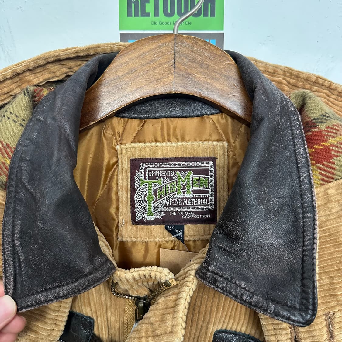 재팬 빈티지 코듀로이 더플 코트 상품이미지3