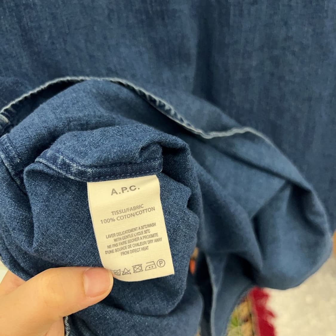 아페쎄 A.P.C 캐주얼 데님 셔츠 90 C04918  상품이미지4