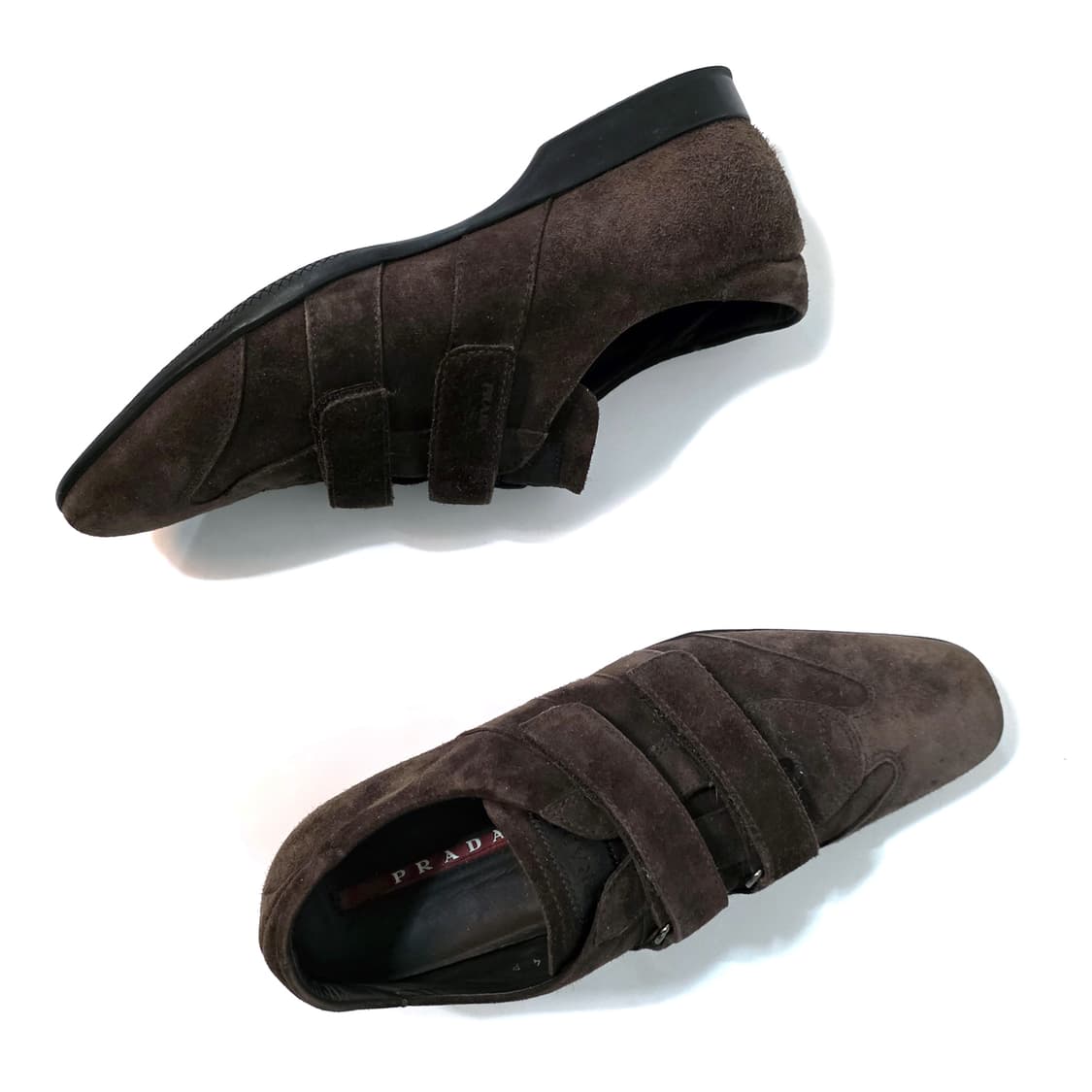 [UK7] 프라다 더블스트랩 로퍼 다크 브라운 상품이미지4