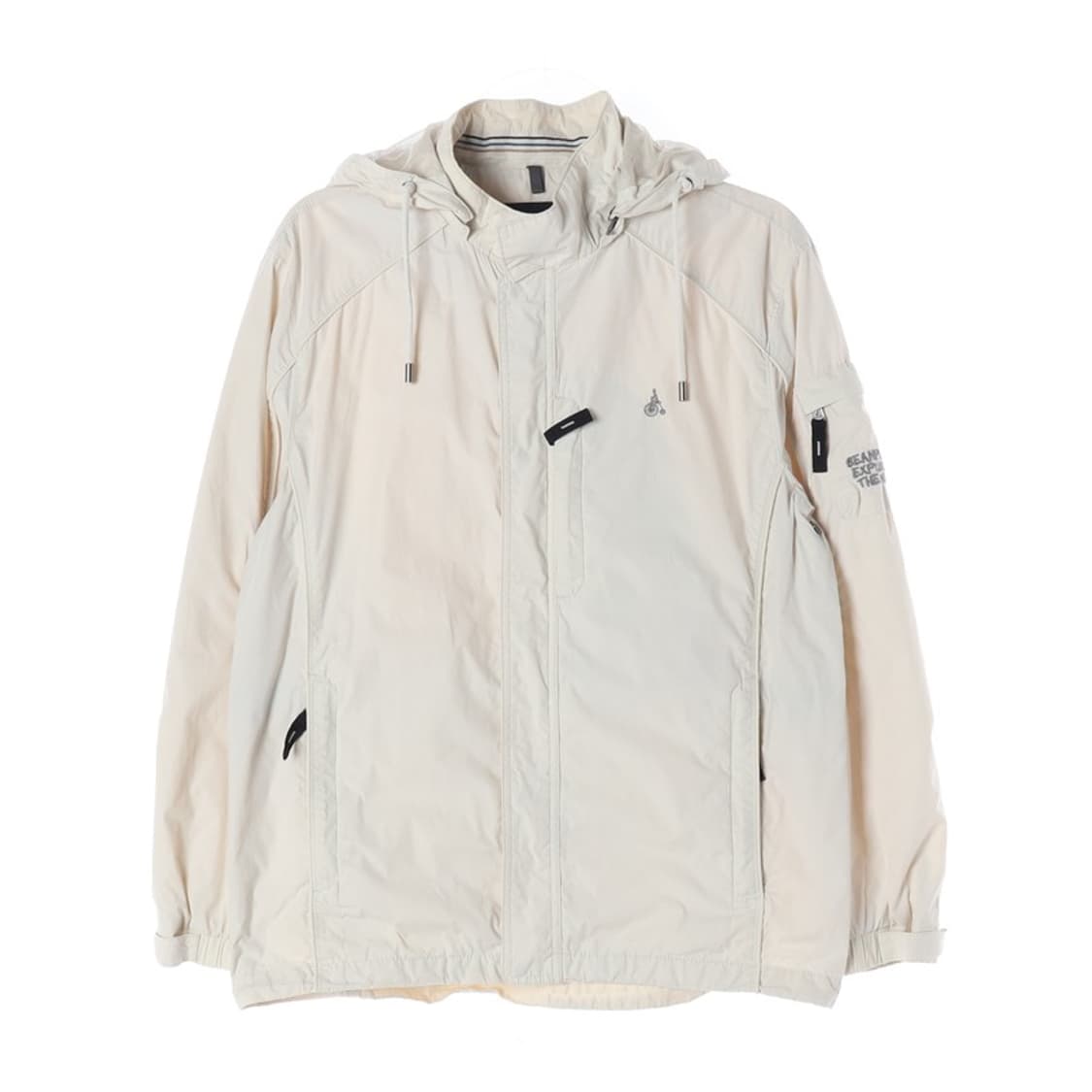 빈폴 베이지 후드 나일론 바람막이 자켓 L 상품이미지1