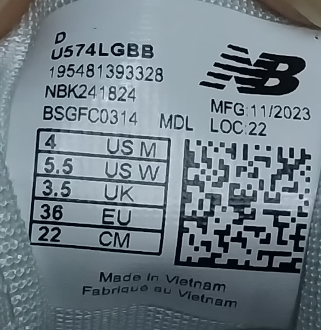 (새상품) 뉴발란스 574  레거시 네이비 220mm  (230까지가능) 상품이미지9