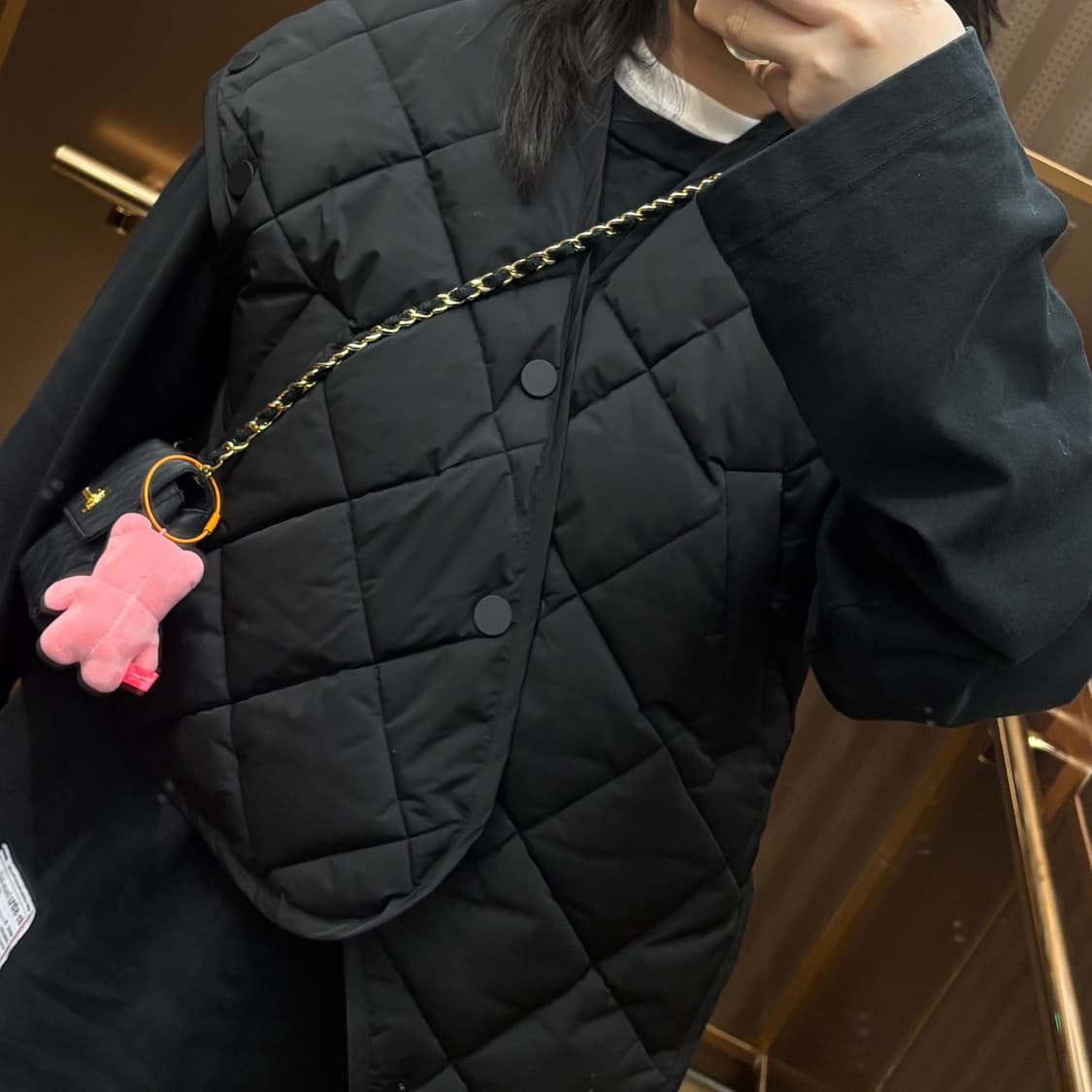 enfold 퀼팅 언발란스 패딩 자켓 사이즈38 상품이미지8