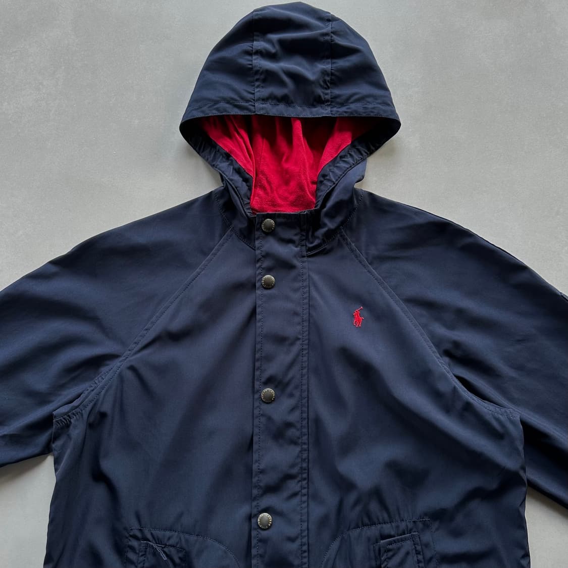 [M]폴로 랄프로렌 네이비 바람막이 후드 자켓 상품이미지7