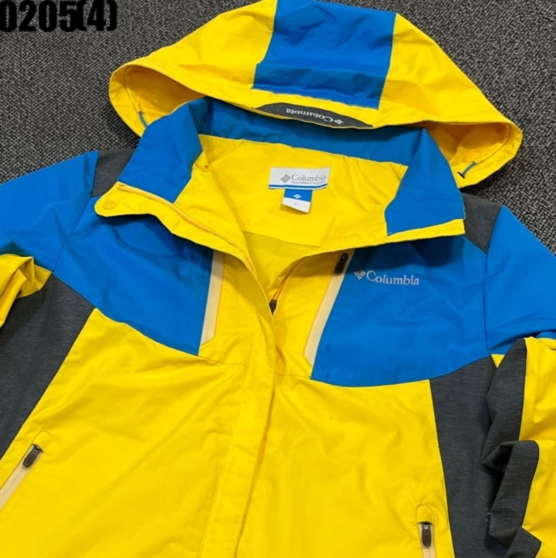 [L/100] 컬럼비아 옐로우/블루 바람막이 자켓 0205(4) 상품이미지1