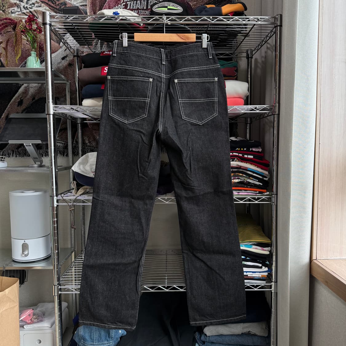 디메이든 흑청 데님 팬츠 상품이미지4