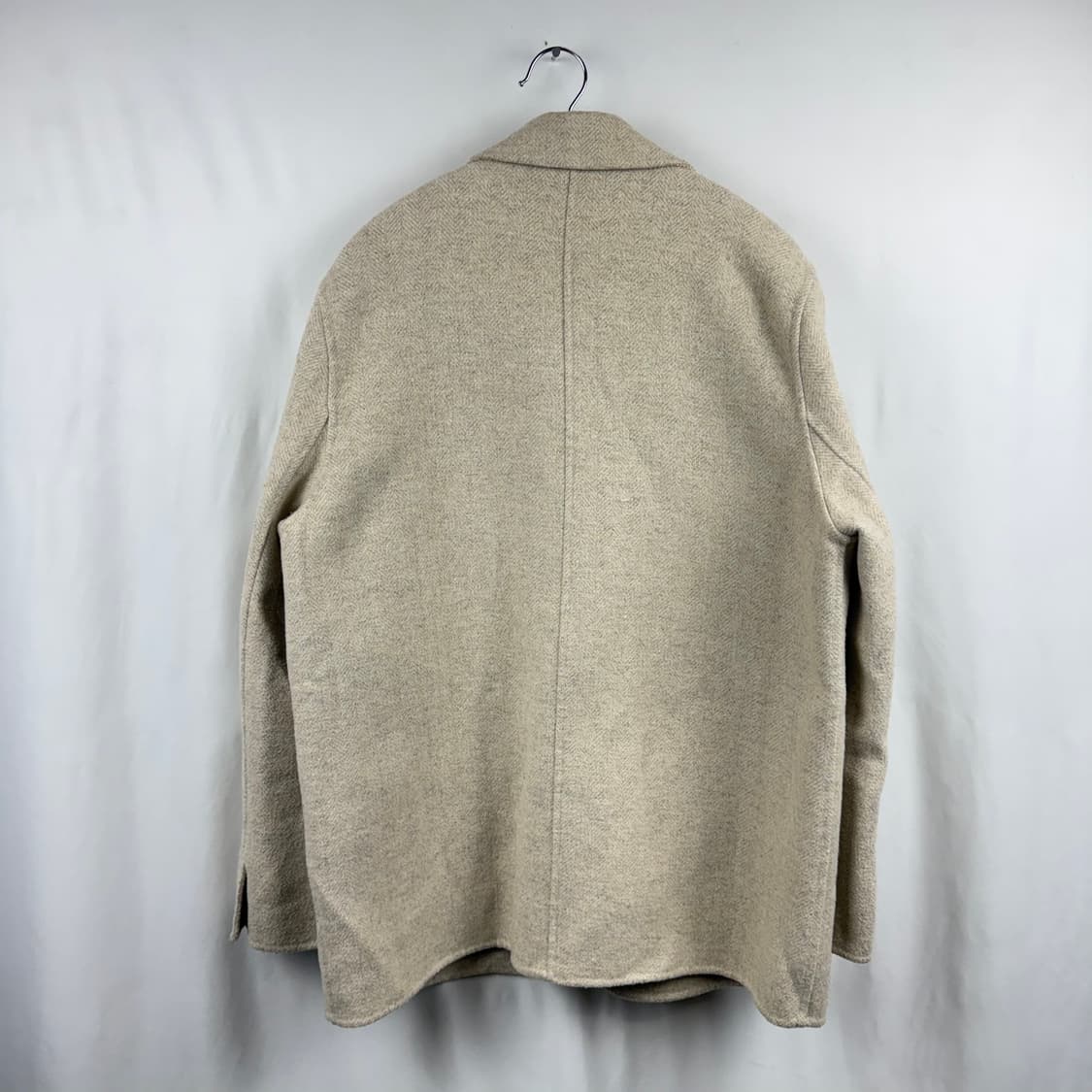 (77) 지오송지오 핸드메이드 울 헤링본 코트 자켓 상품이미지6