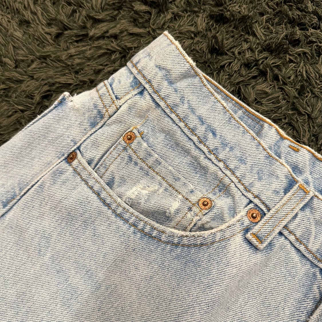 (28.5inch) 90s 리바이스 데님 쇼츠 청반바지 상품이미지8