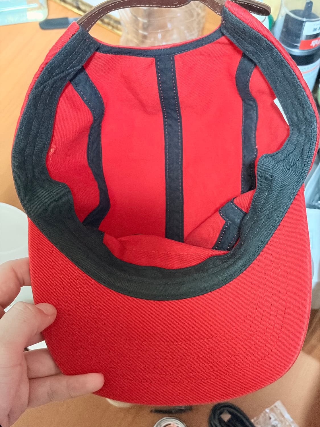 슈프림 모자 레드 상품이미지5