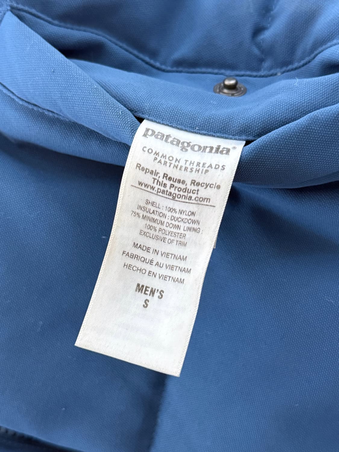 파타고니아 양면 리버서블 비비 덕다운 패딩 조끼 상품이미지7