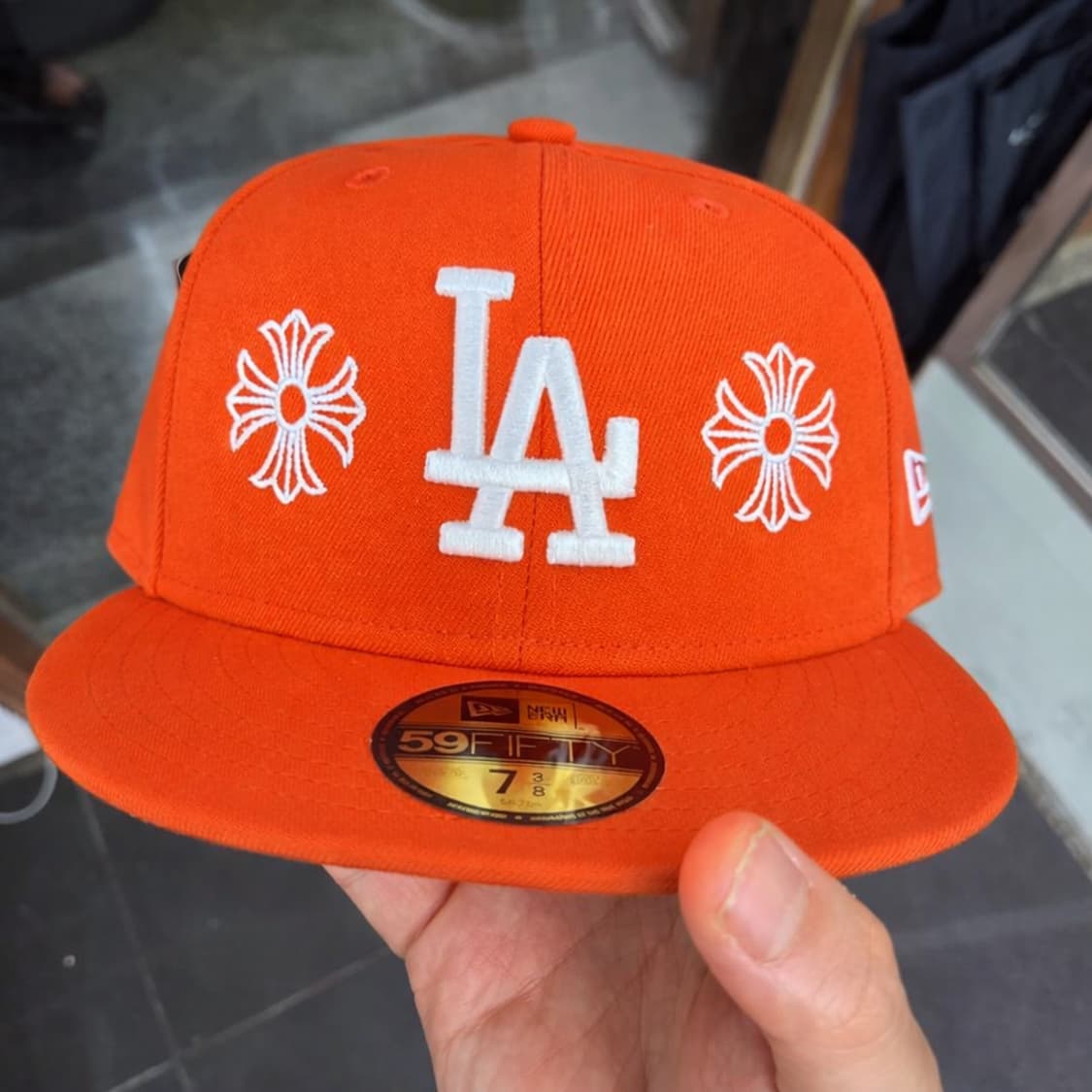 뉴에라 la 커스텀 크롬하츠 주황 738 712 758 상품이미지2