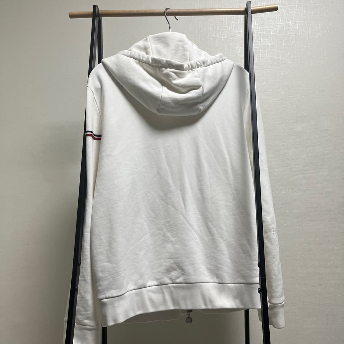 정품 M) 몽클레어 화이트 집업 후드 95 상품이미지3