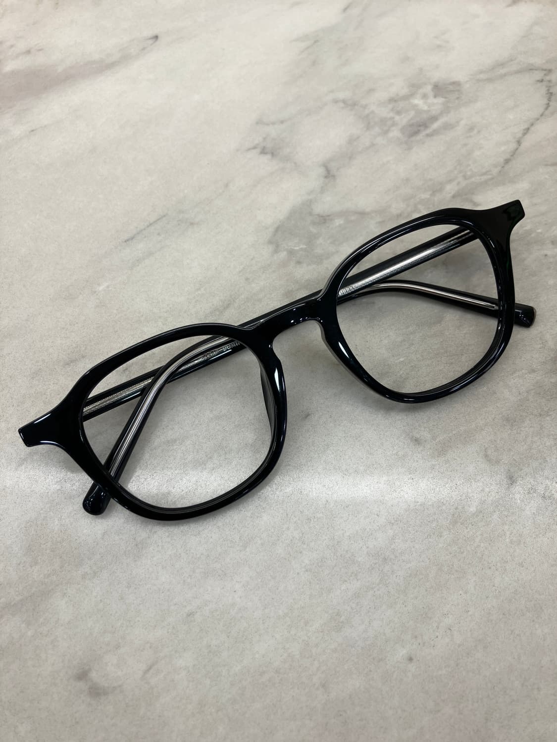 B89 DMN 유광 블랙 웰링턴 뿔테 안경122 상품이미지1