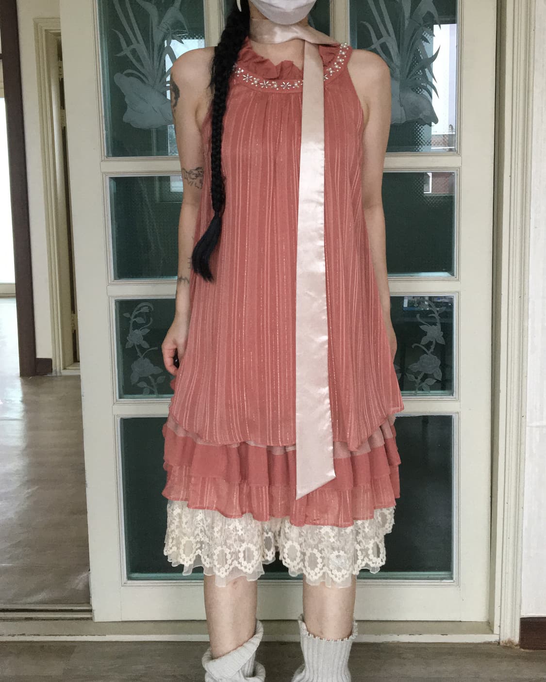 axes femme High neck sleeveless onepiece 상품이미지1