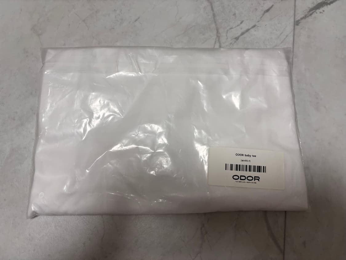 오도어 베이비 티 화이트 새상품 상품이미지2