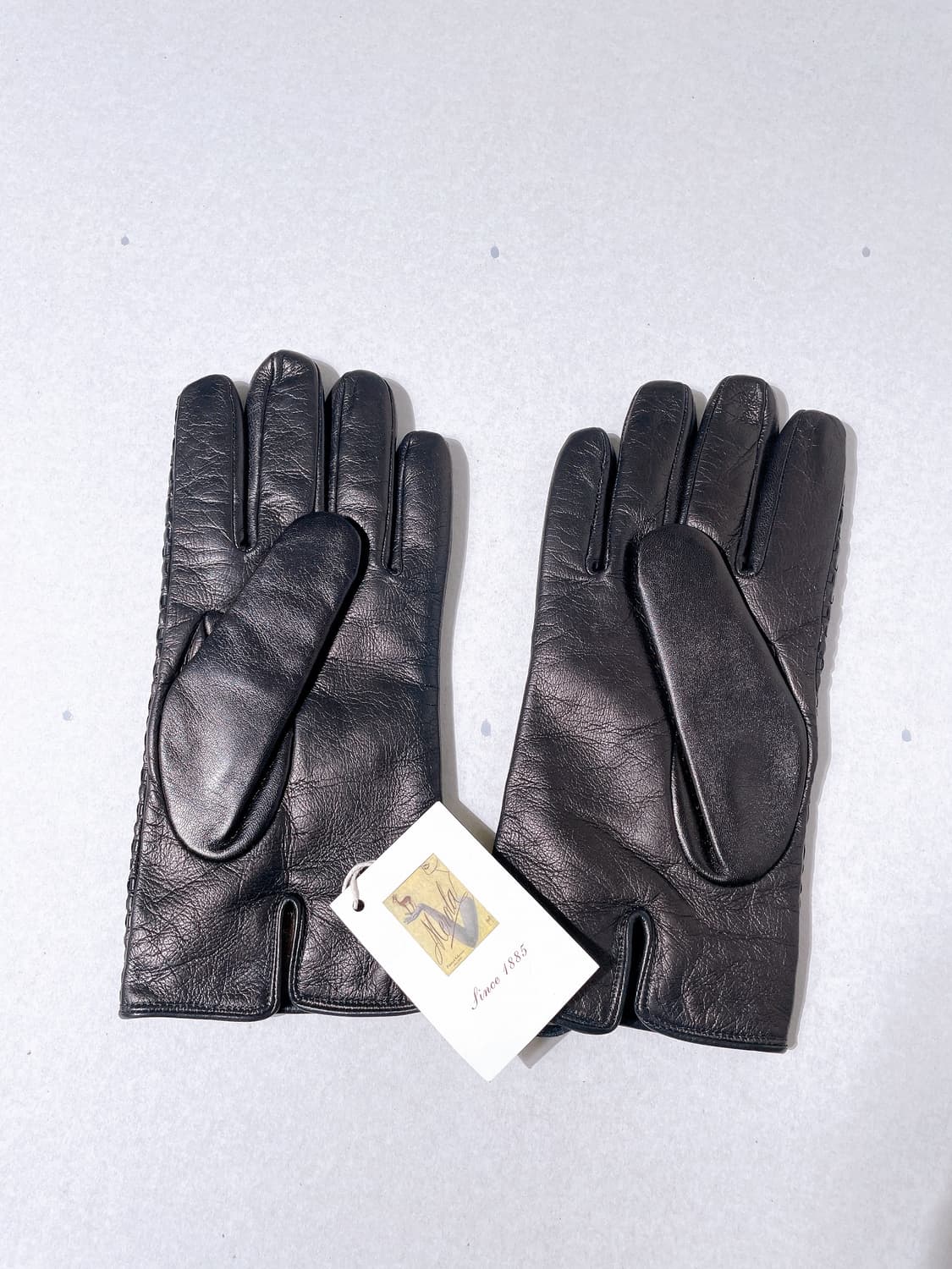 (정품/새상품) 메롤라 남성 블랙 양가죽 위빙 캐시미어 안감 장갑 상품이미지2