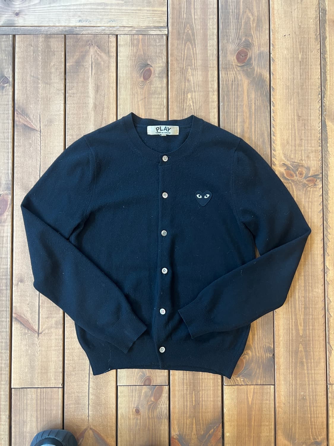 꼼데가르송 블랙 와펜 카디건 상품이미지6