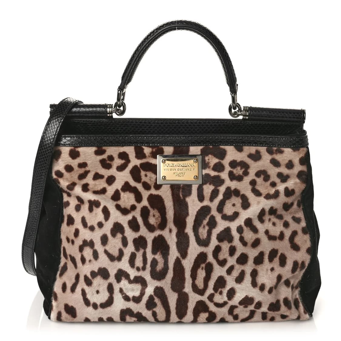 돌체앤가바나Dolce & Gabbana 송치 레오파드 호피 핸드백 상품이미지1