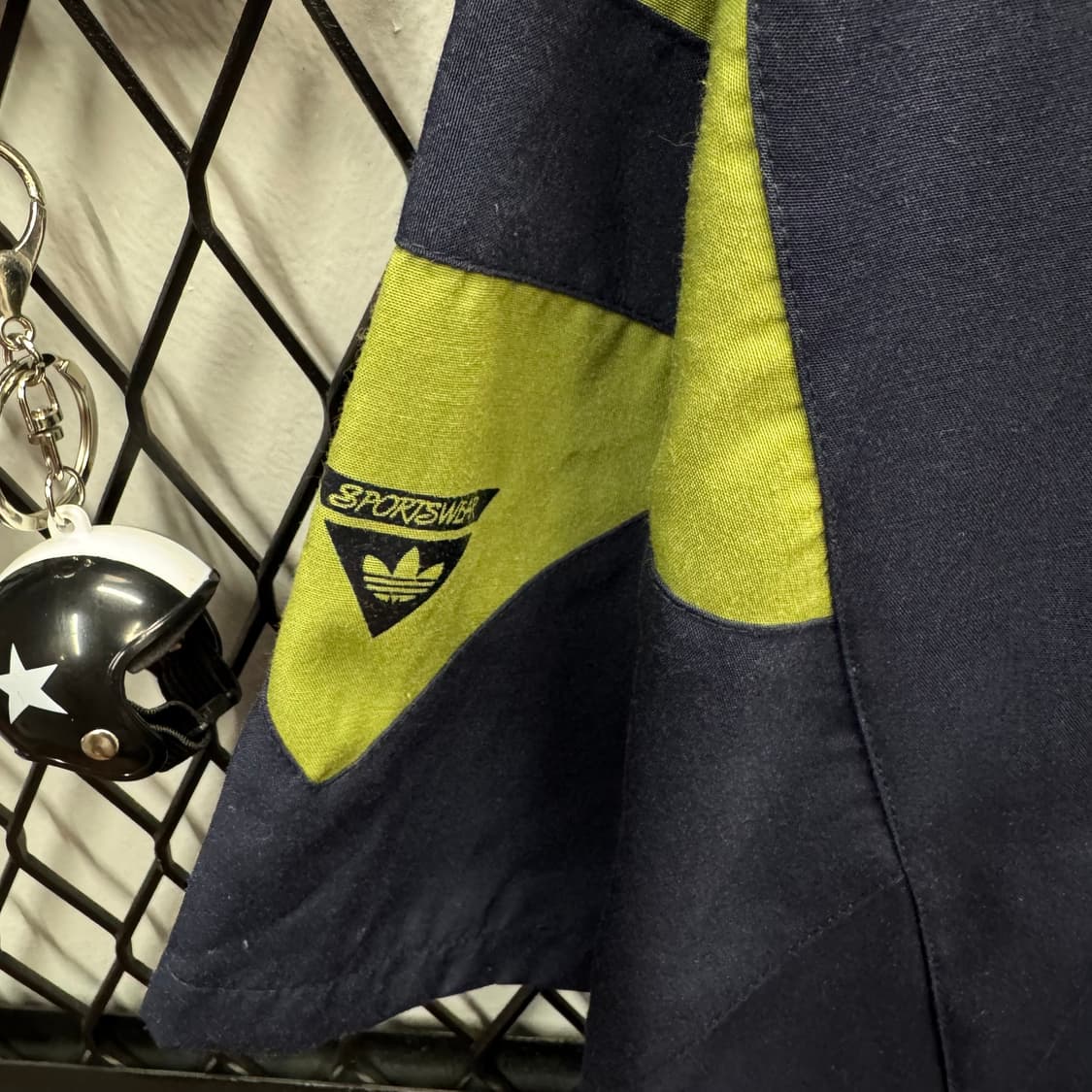 90s 아디다스 테니스 스포츠 반팔 아노락 전면 로고 포인트 네이비 상품이미지6