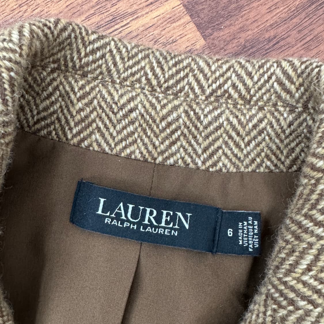 여성용 55 로렌 랄프로렌 헤링본 블레이저 자켓  상품이미지5