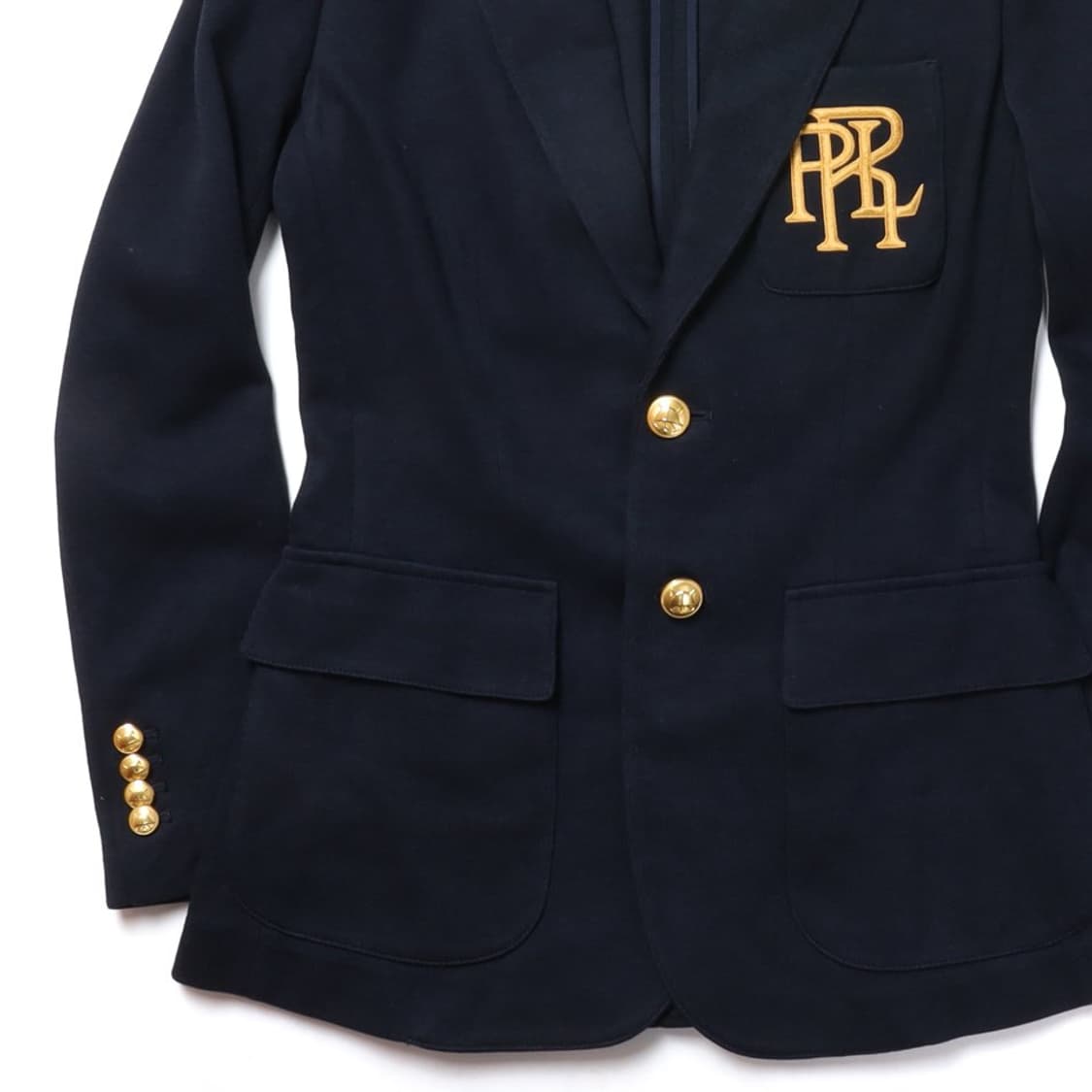 Lauren Logo Embroidered 2B Gold Blazer 상품이미지3