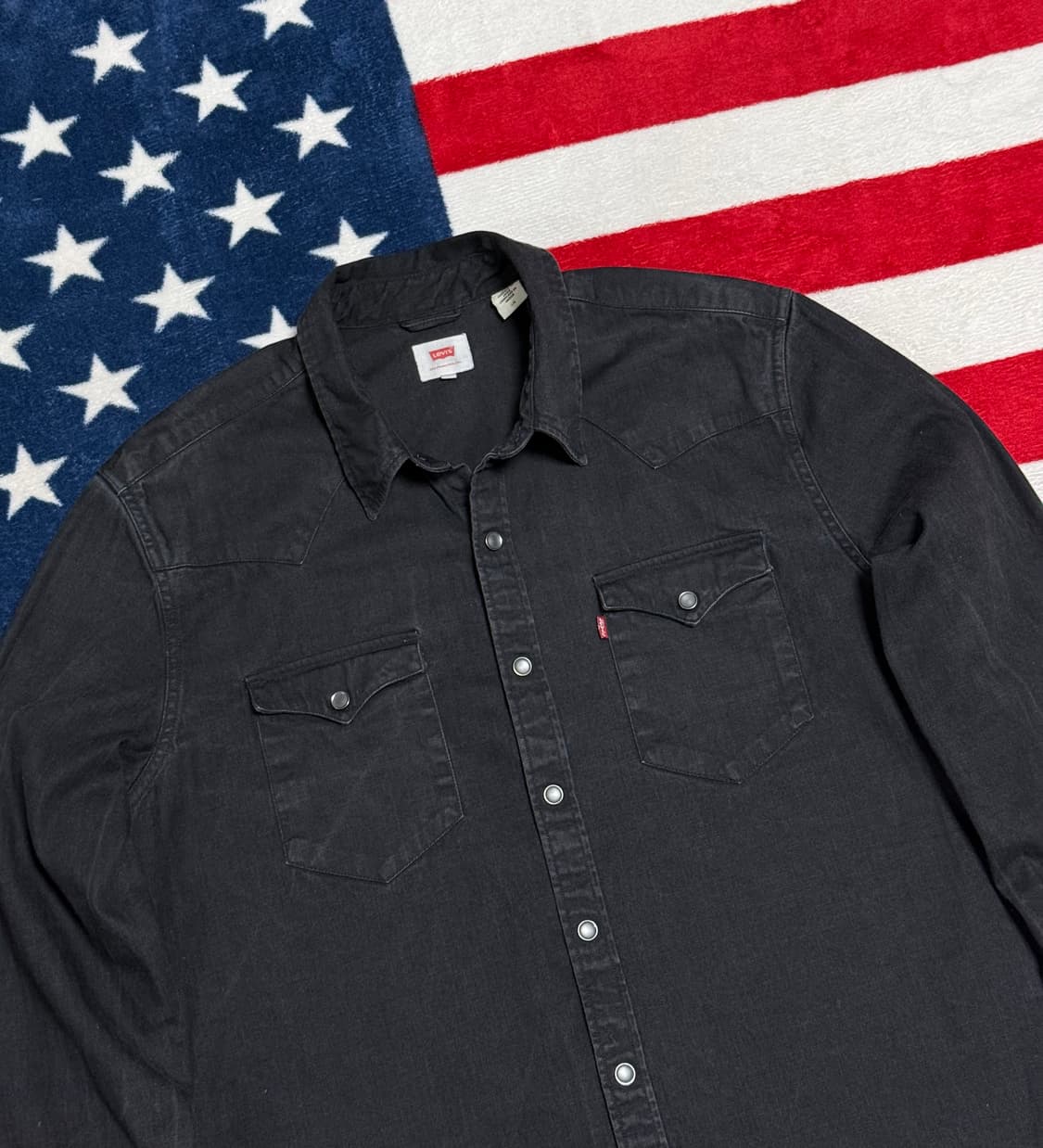 리바이스 워시드블랙웨스턴셔츠 Levi’s Western shirt [L] 상품이미지4