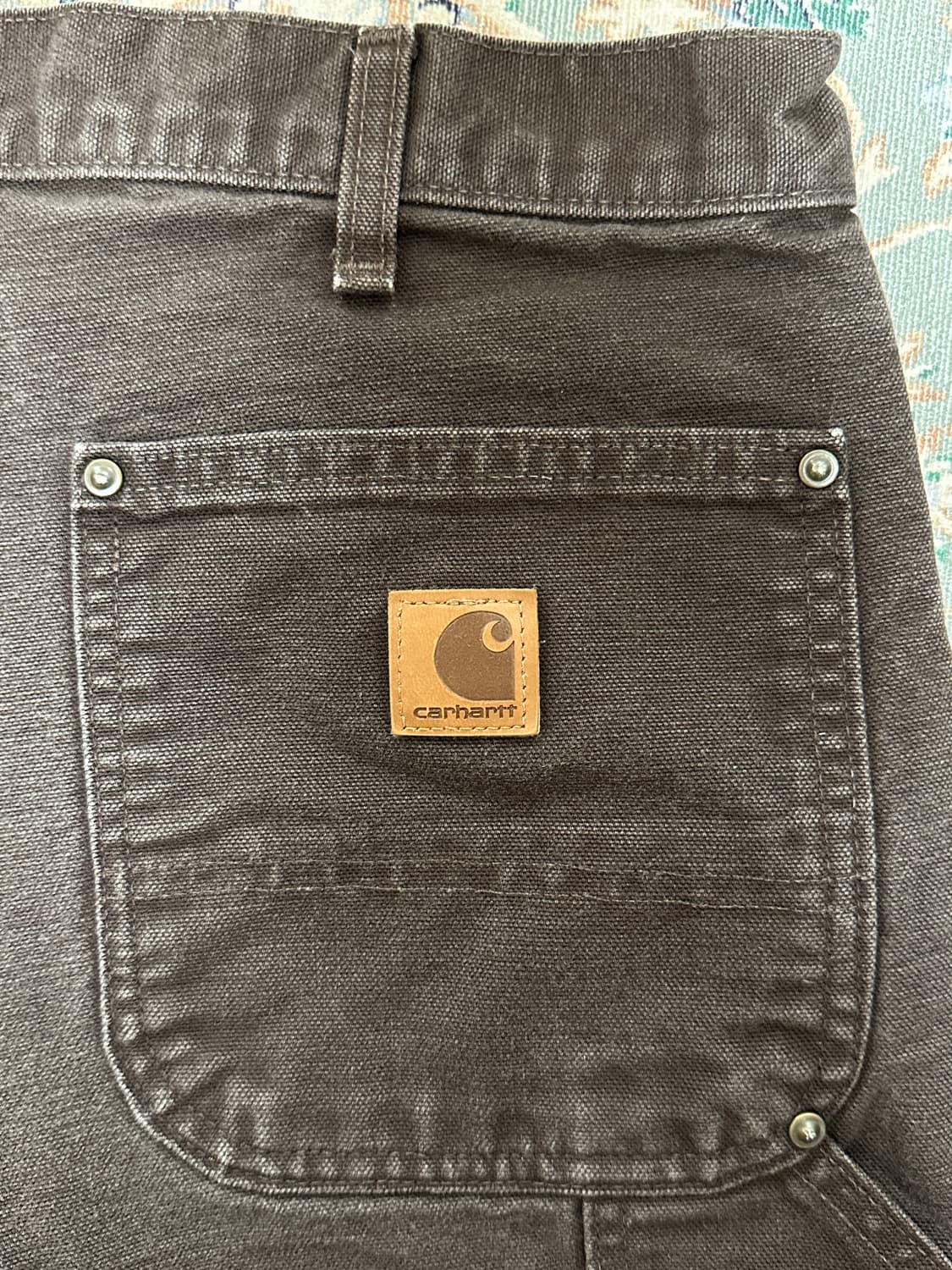 (32)Carhartt B136 더블니 브라운 DKB 상품이미지3