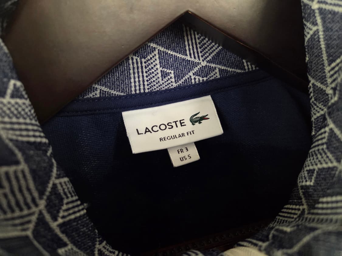 라코스테 모노그램 트랙탑 집업 FR3/US S 상품이미지3