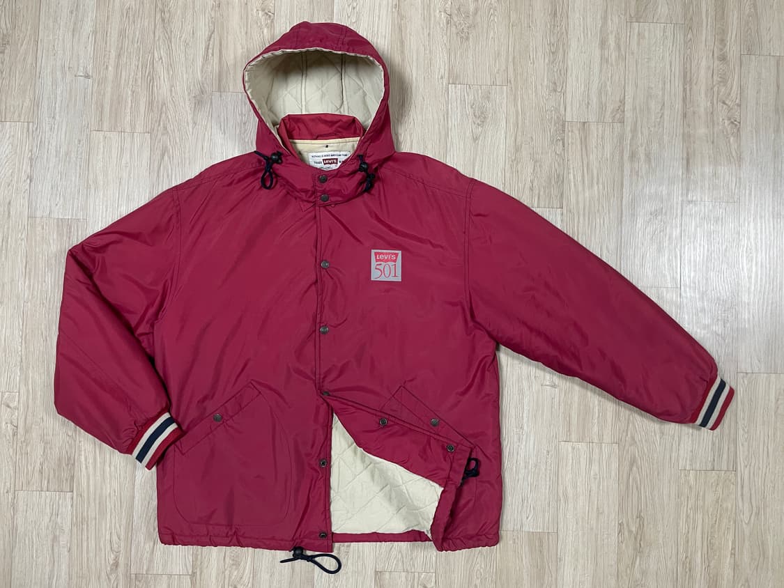 105) 90s 리바이스 501 누빔 코치자켓(+후드) 상품이미지3