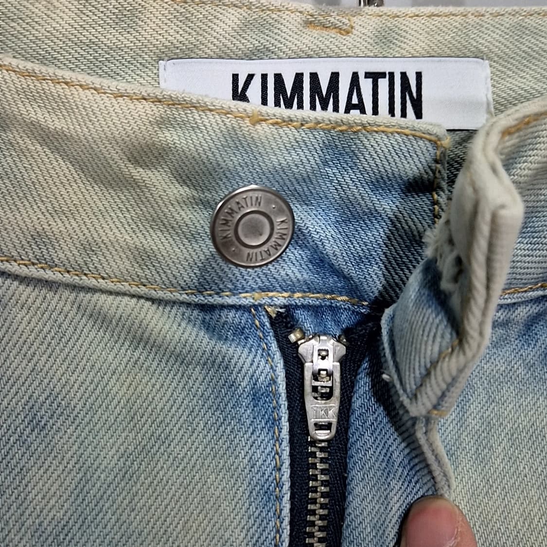 KIMMATIN 와이드 데님 카고 팬츠 상품이미지5