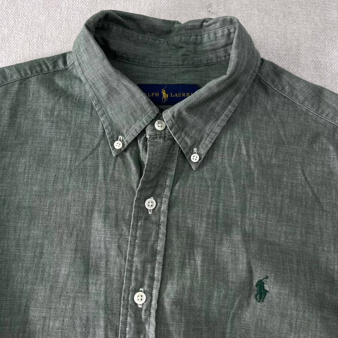 105 폴로랄프로렌 카키 코튼 셔츠 상품이미지2