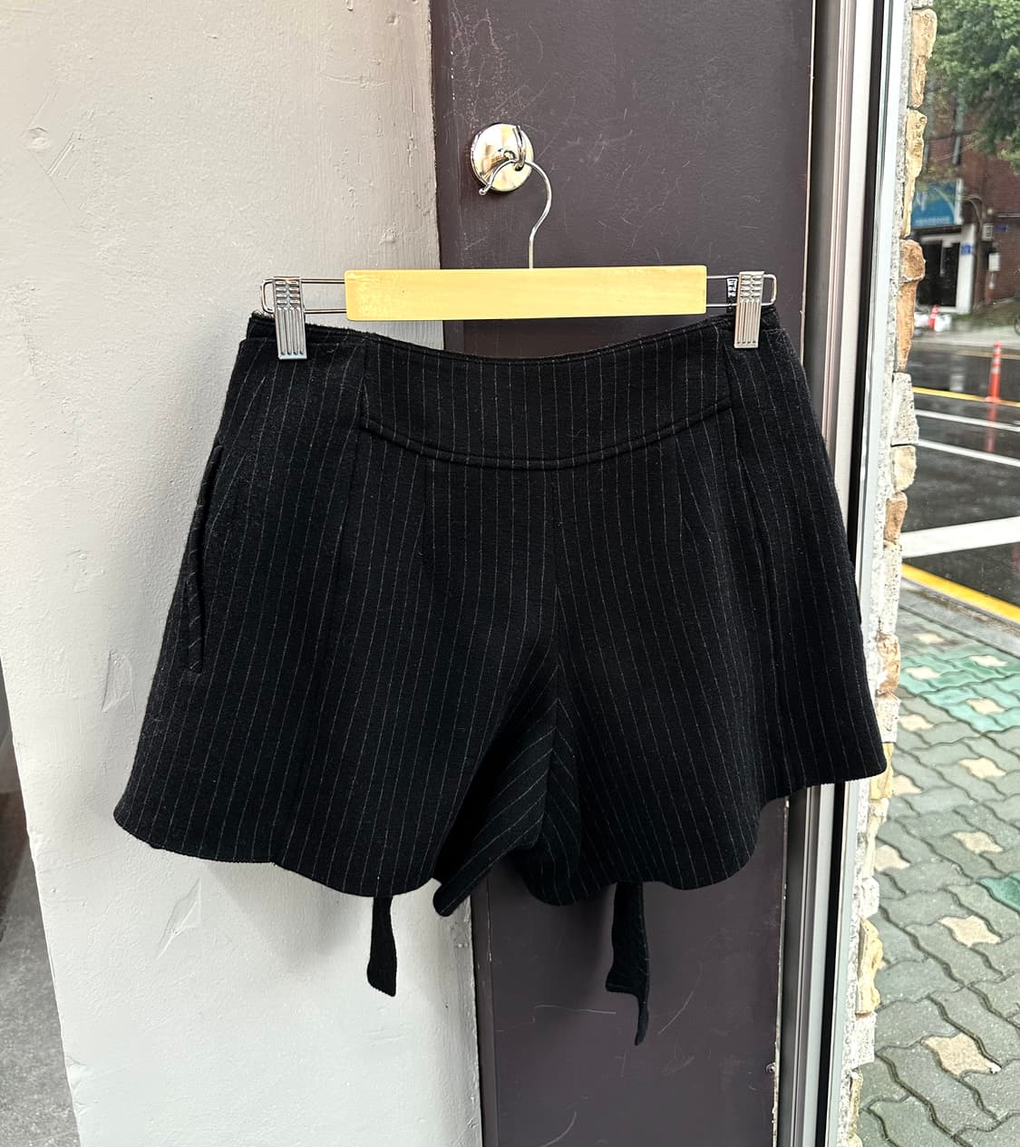 64/ 타임 웨스트로프 스트라이프 울 팬츠 상품이미지7