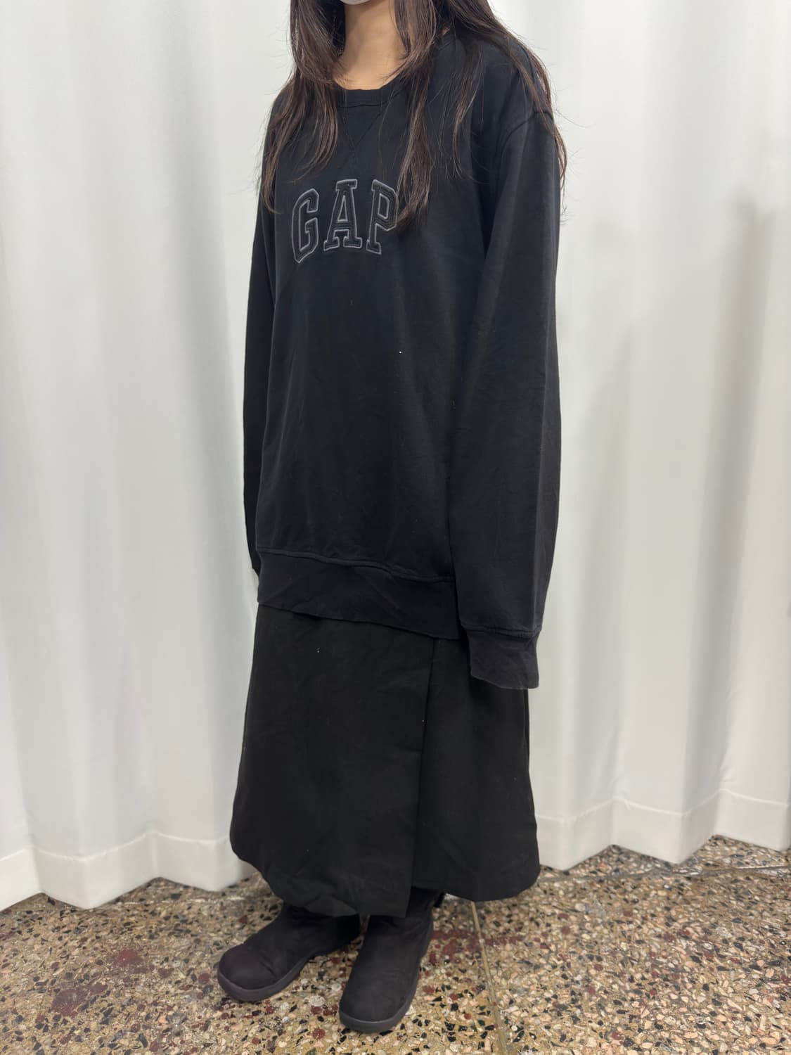 gap logo black mtm 상품이미지3
