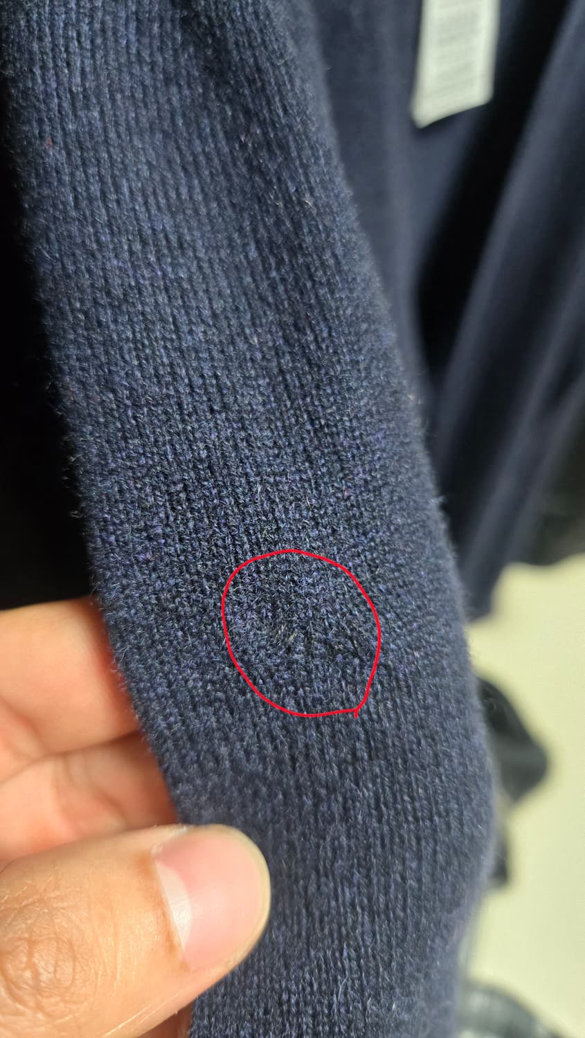 메종 마르지엘라 캐시미어 가디건 네이비xl 상품이미지5