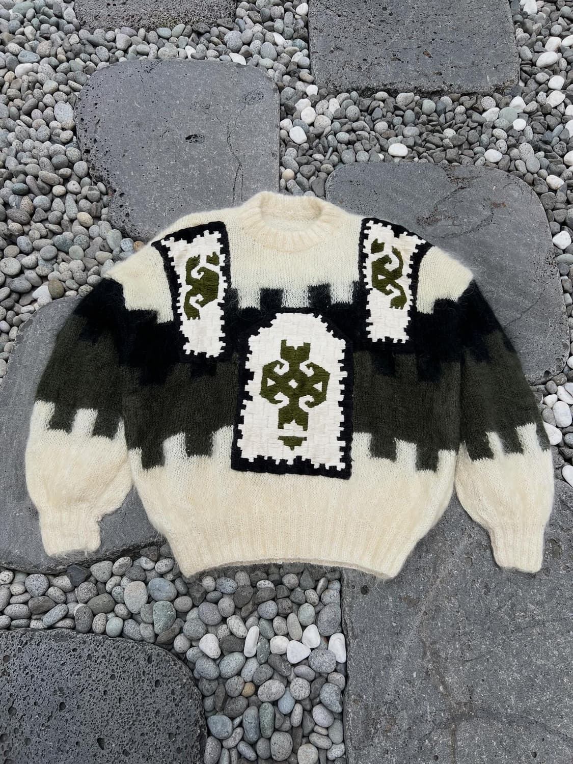 VINTAGE MOHAIR NATIVE PATTERN 빈티지모헤어니트 상품이미지1
