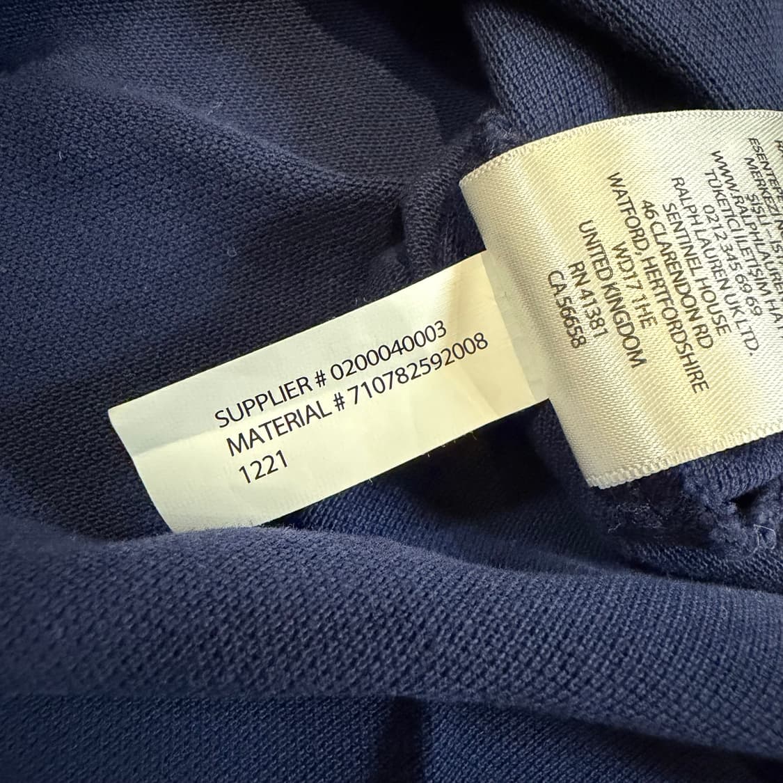 폴로 랄프로렌 네이비 카라 반팔 티셔츠 상품이미지5