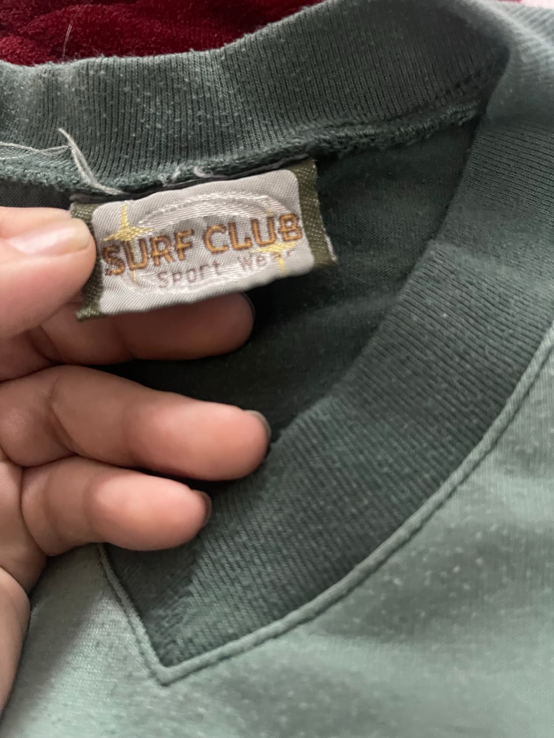 SURFCLUB 빈티지 초록색 반팔 티셔츠 상품이미지3