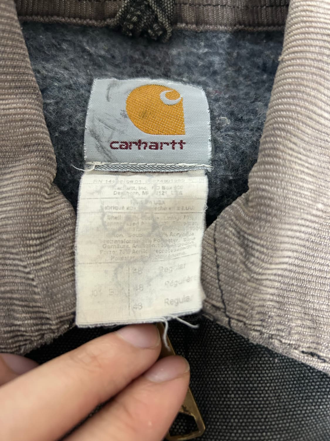 칼하트j01 디트로이트자켓 blk 상품이미지3