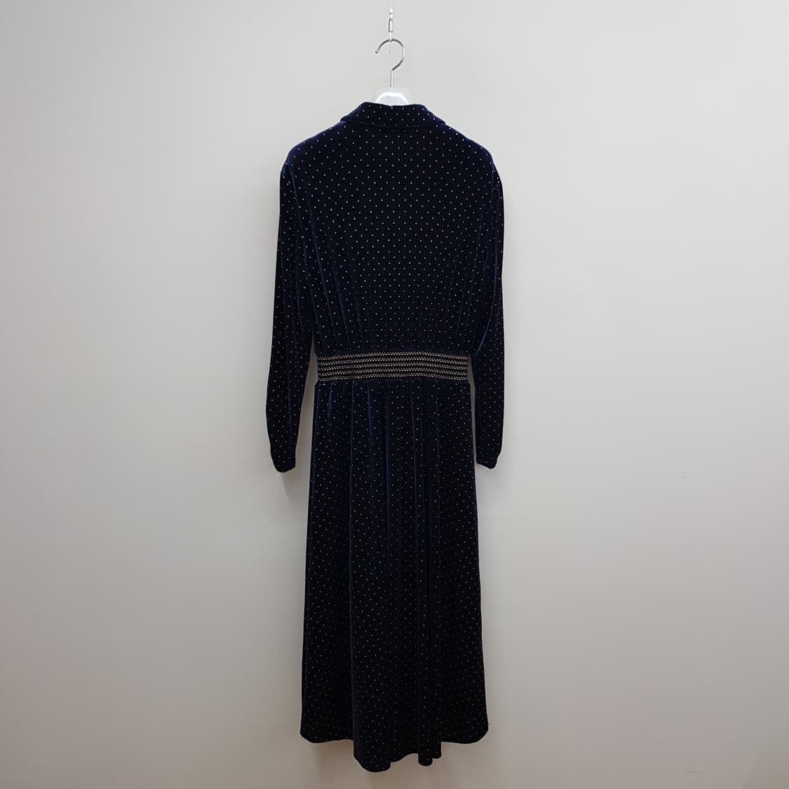 산드로 SANDRO 벨벳 도트  롱원피스 38사이즈 상품이미지6