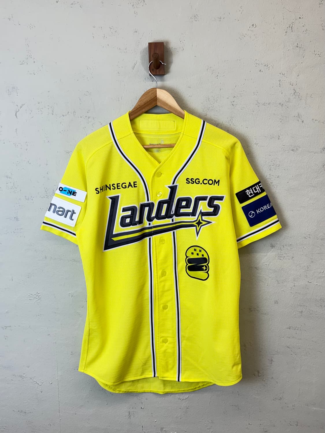 SSG 랜더스 뉴 옐로우 유니폼 상품이미지1