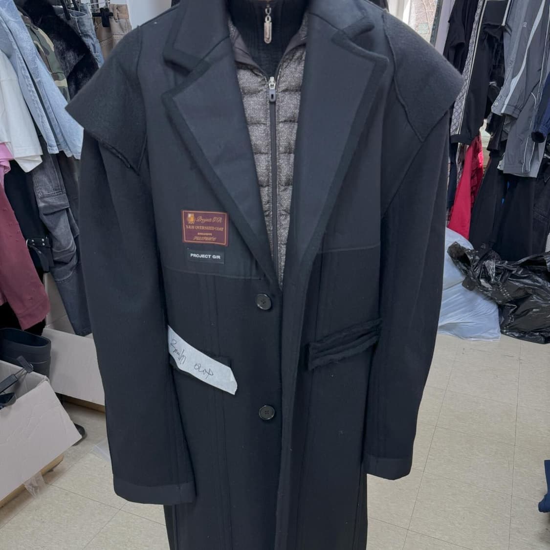 (유일매물) 프로젝트gr X-RAY 오버사이즈 코트 1사이즈 상품이미지4