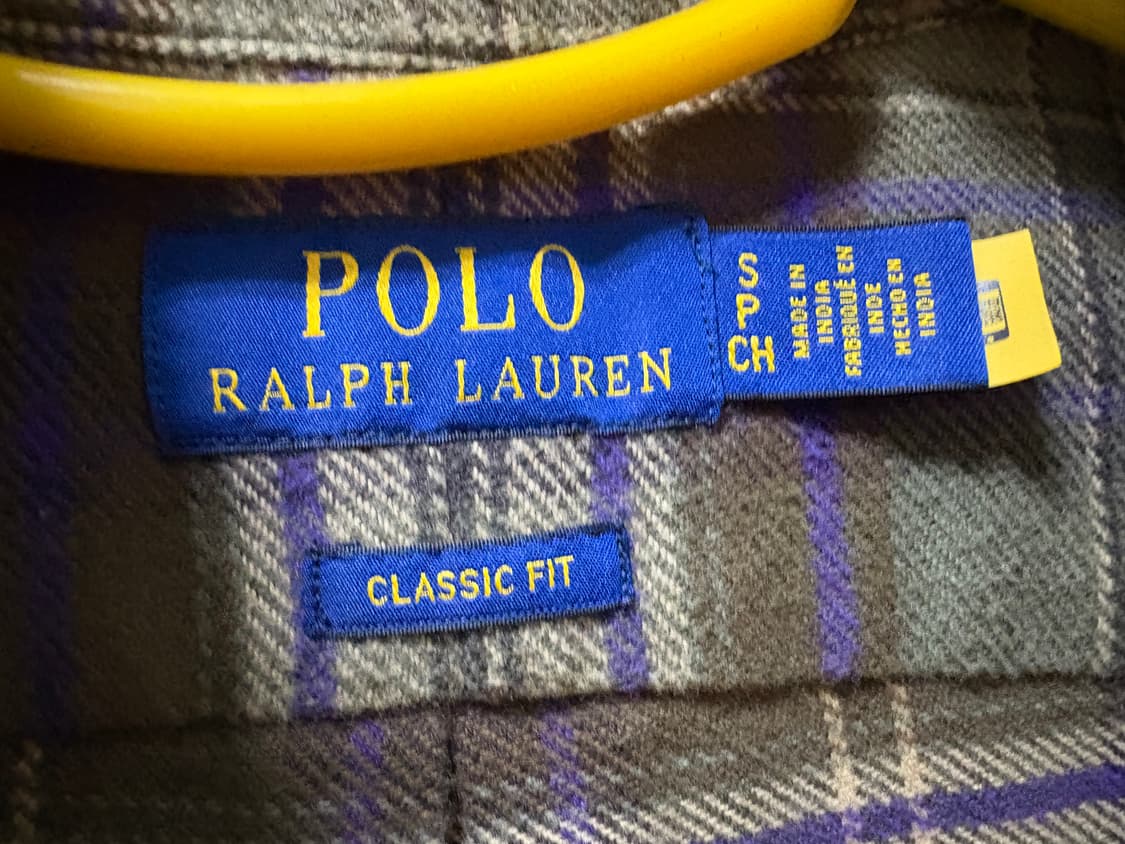폴로랄프로렌 클래식핏 플란넬 체크 셔츠 남방 상품이미지3