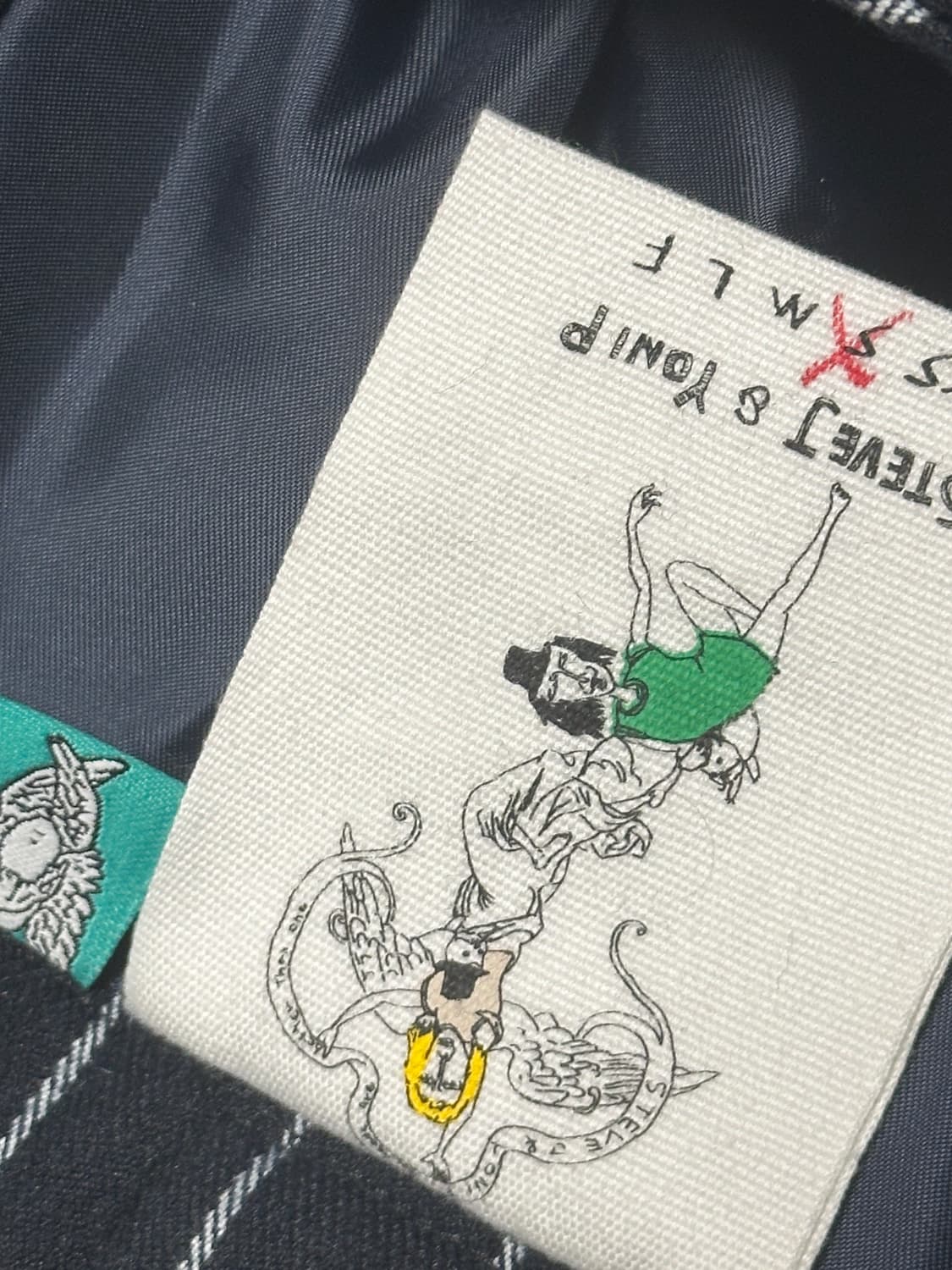 스티브요니 스트라이프 원피스 네이비 상품이미지5