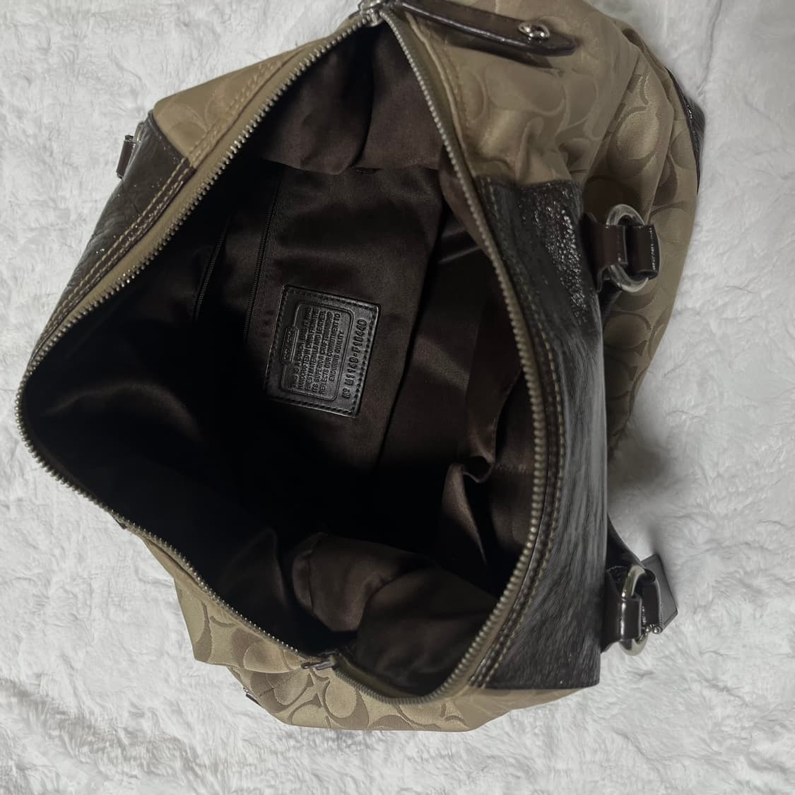 Coach 베이지 브라운 카페모카 시그니처 숄더백 라떼갸루 갸루 초코 상품이미지7