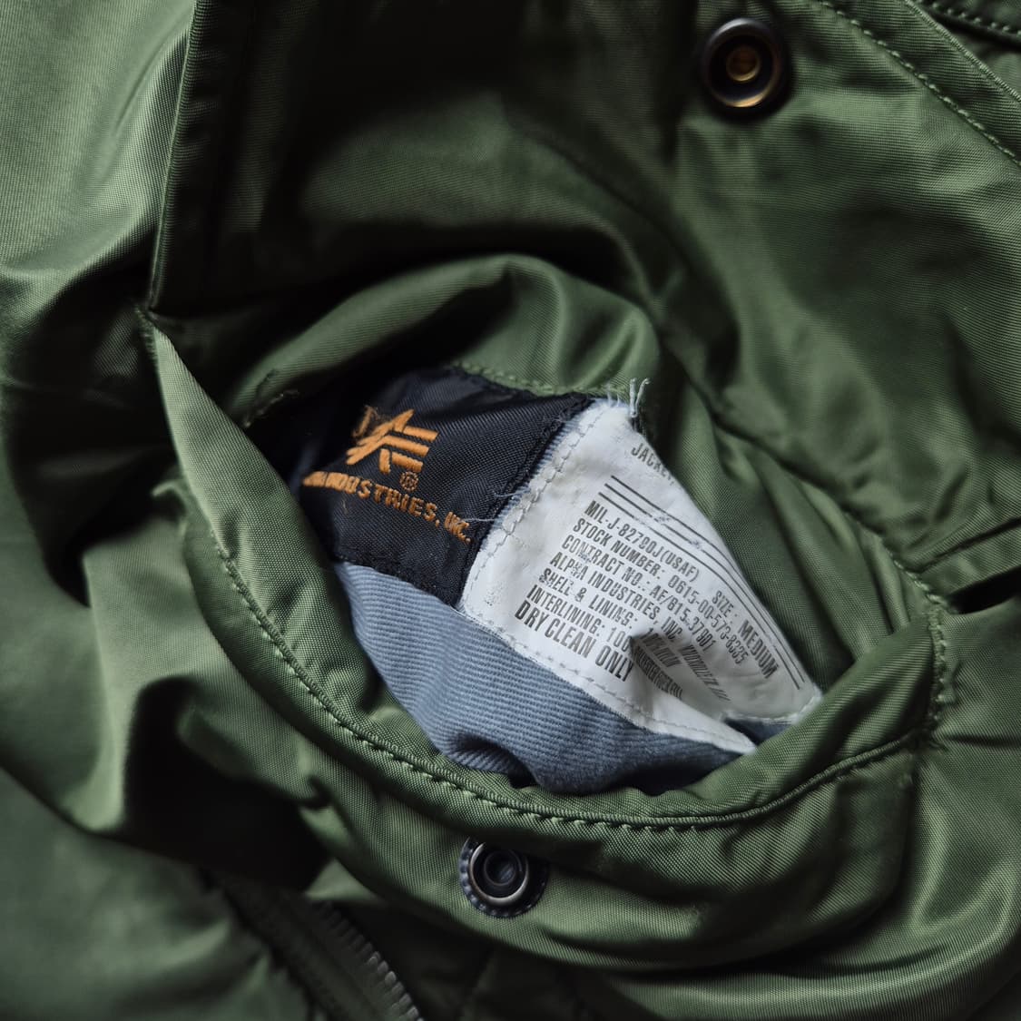 [M] 알파인더스트리 MA-1 플라이트 자켓 상품이미지7