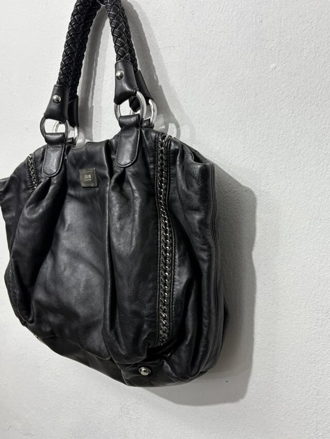 ARMANI COLLEZIONI Braided Leather Tote B 상품이미지4