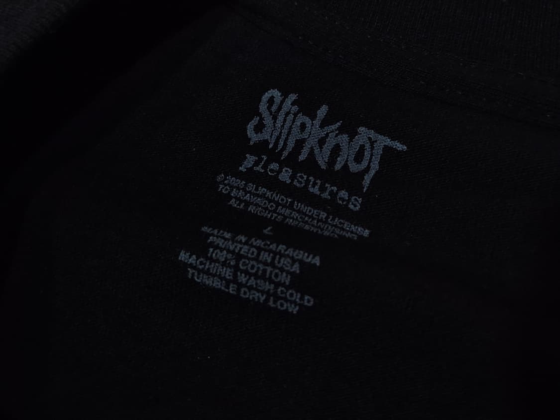 PLEASURES 플레져스 슬립 낫 반팔 티셔츠 블랙 상품이미지3