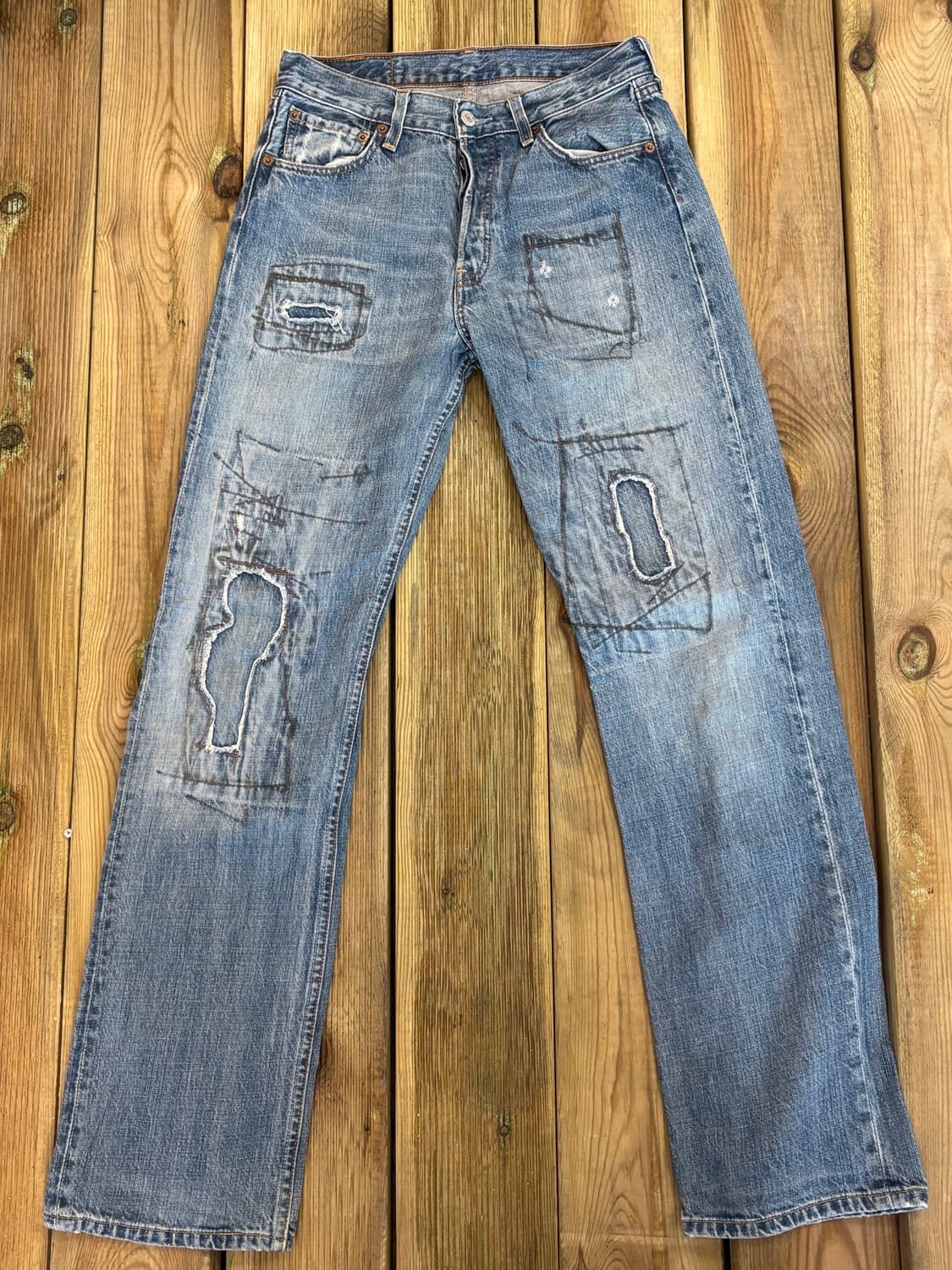     Levi’s 501 아트 리페어 스트레이트 데님 상품이미지6