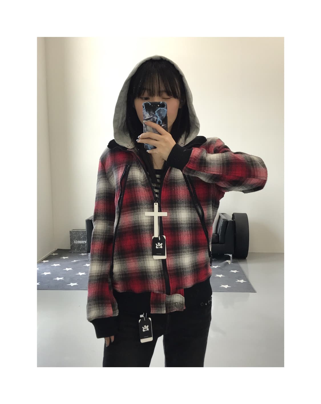 In The Attic Y2k Checked Jackets 상품이미지1