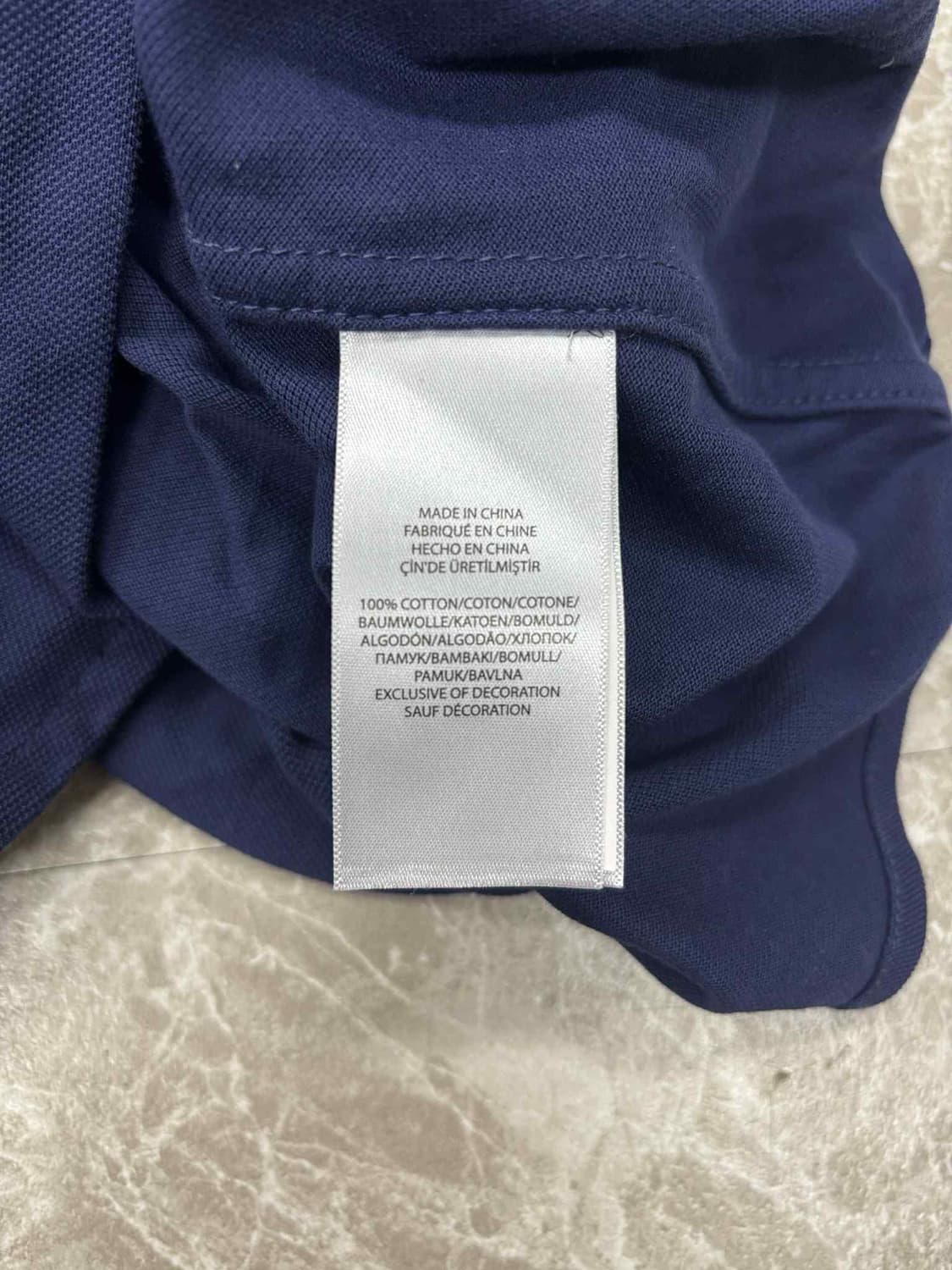 폴로 랄프로렌 네이비 니트 옥스포드 걸즈 셔츠(XS) 상품이미지5